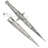 Кинжал серебряный "Финка", 32,5 см  5112