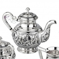 Сервиз для чая на 2 персоны 925 пробы (Новинка), арт №7109