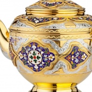 Чайник с горячей эмалью на 550 мл , арт №1473