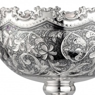 Конфетница с изящным кантиком , арт №8316/1