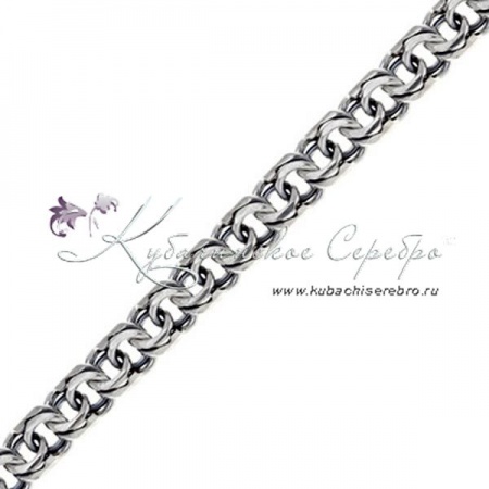 Серебряная цепочка, длина 59 см ширина 11 мм
