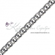 Серебряная цепочка, длина 67 см ширина 14 мм  9901/4