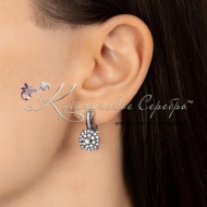 Серьги с цирконом, коллекция